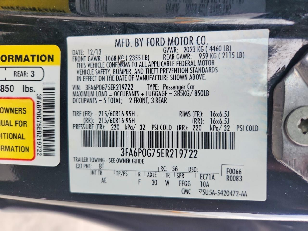 2014 Ford Fusion s