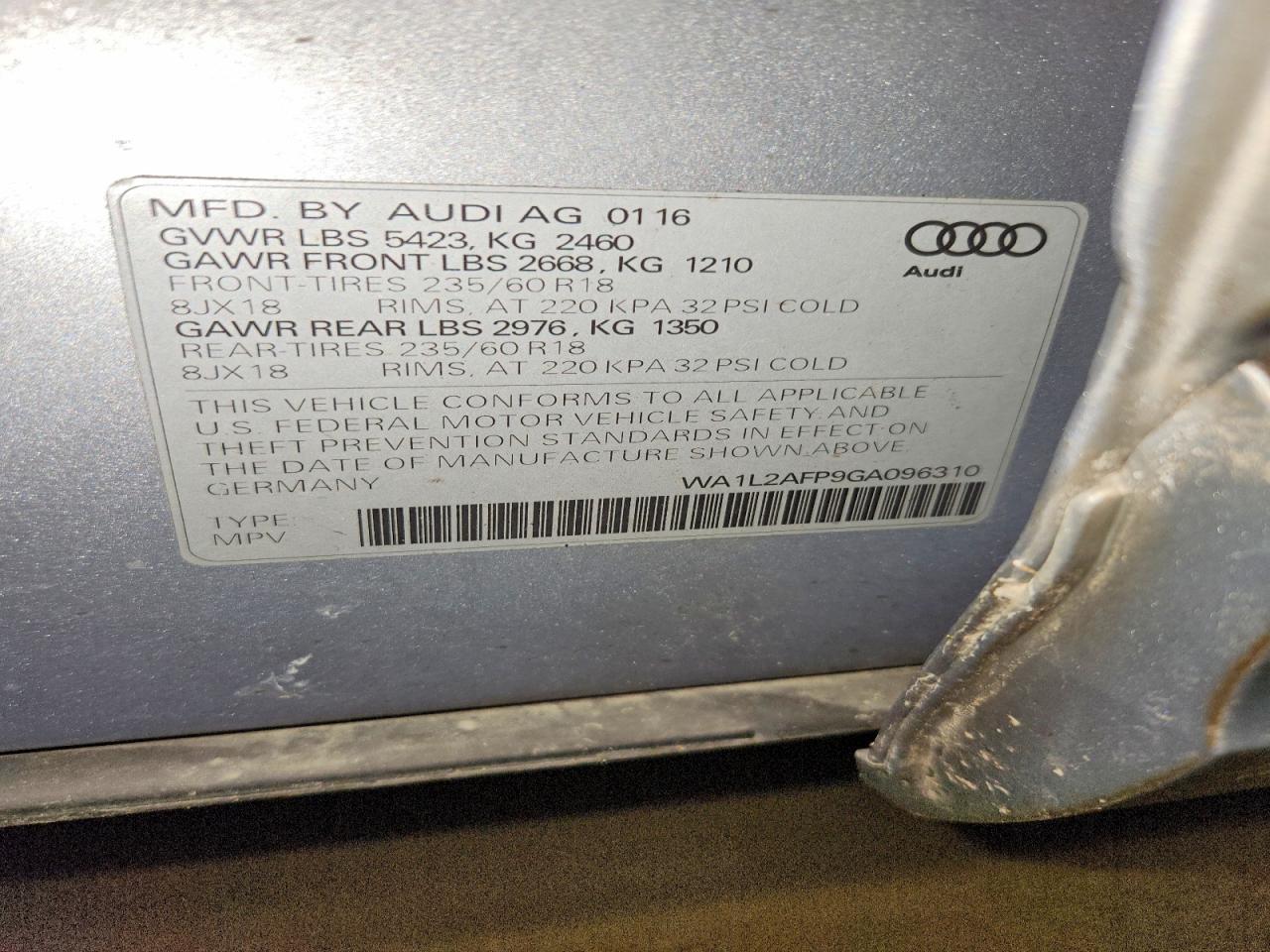 2016 Audi Q5 Premium Plus