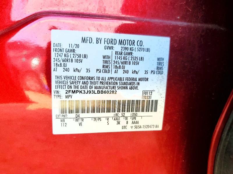 2020 Ford Edge sel