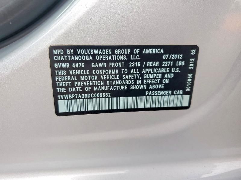 2013 Volkswagen Passat se