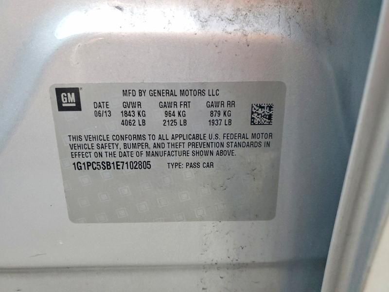 2014 Chevrolet Cruze lt