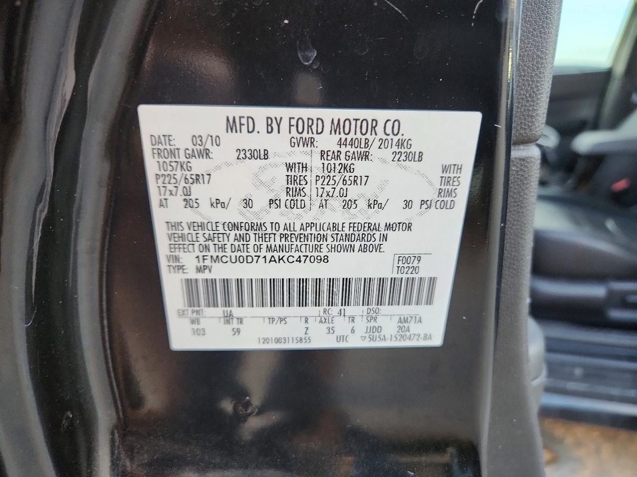 2010 Ford Escape xlt