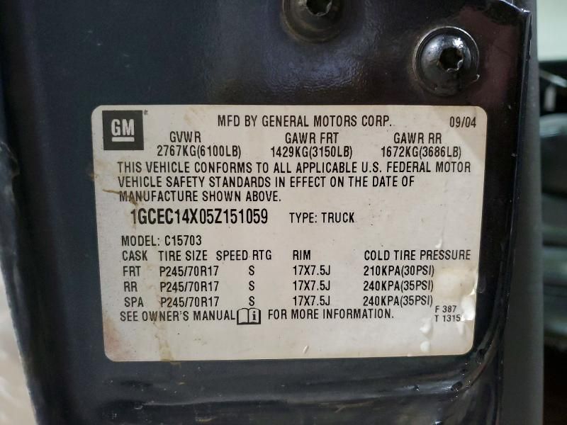 2005 Chevrolet Silverado C1500