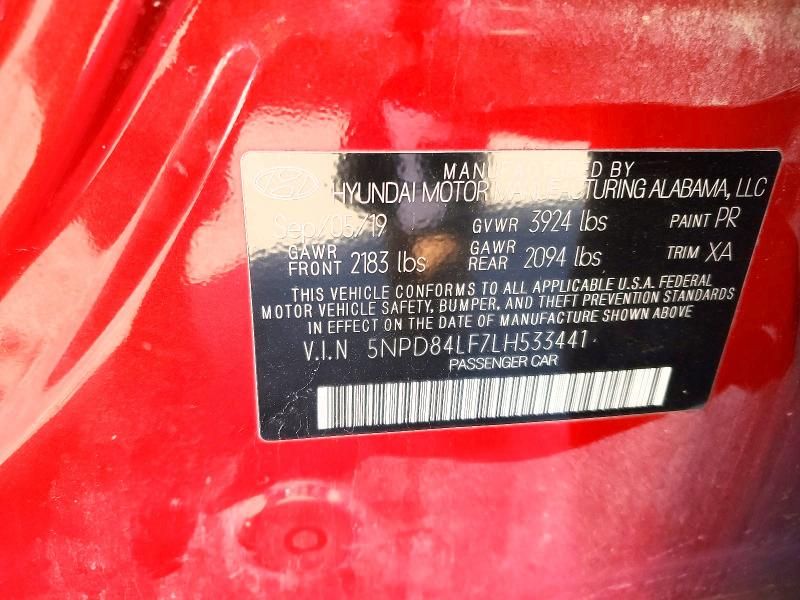 2020 Hyundai Elantra sel