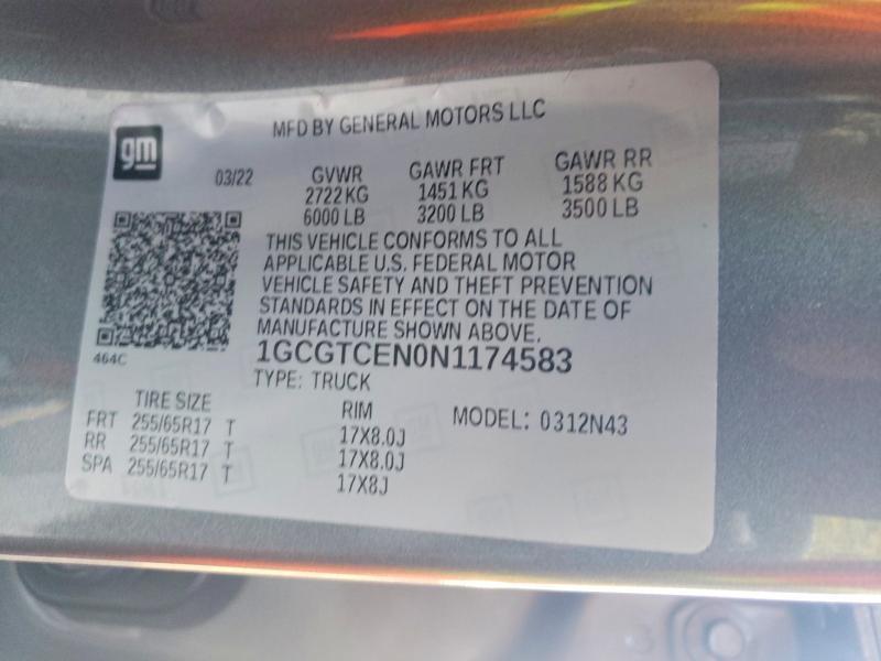 2022 Chevrolet Colorado lt