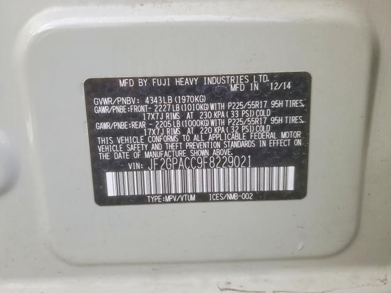 2015 Subaru Xv Crosstrek 2.0 Premium