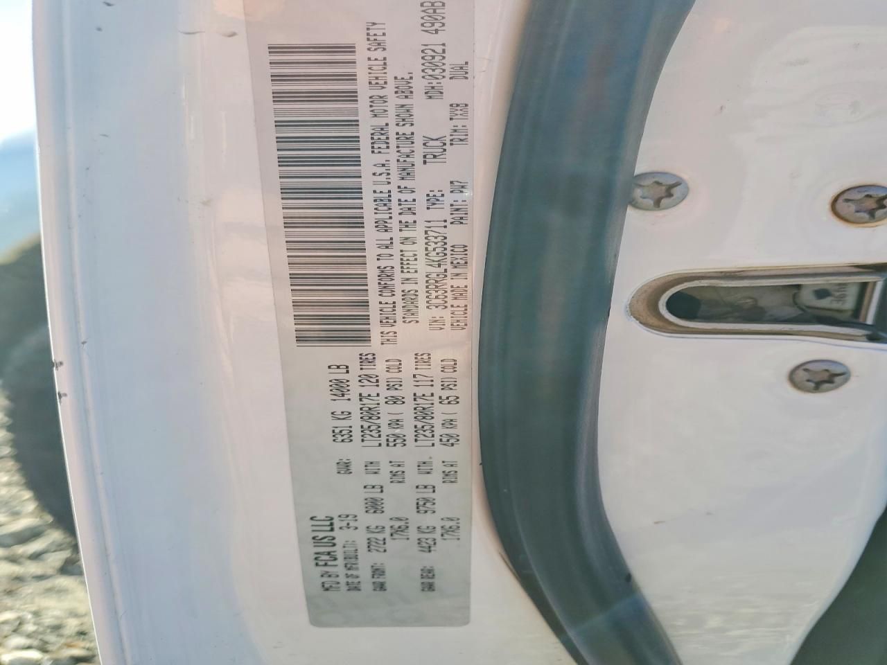 2019 Dodge RAM 3500 Tradesman Crew