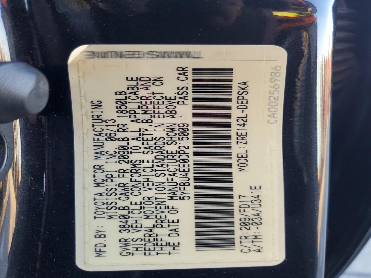 2013 Toyota Corolla Base