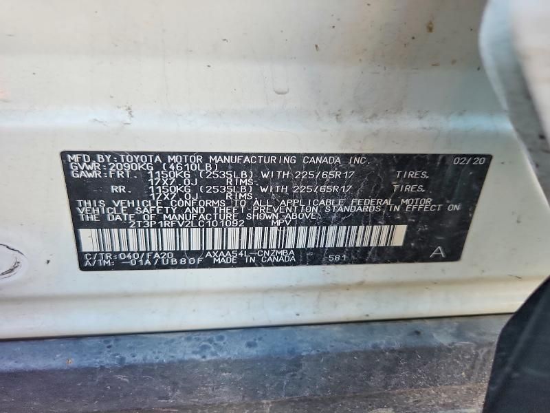 2020 Toyota Rav4 xle