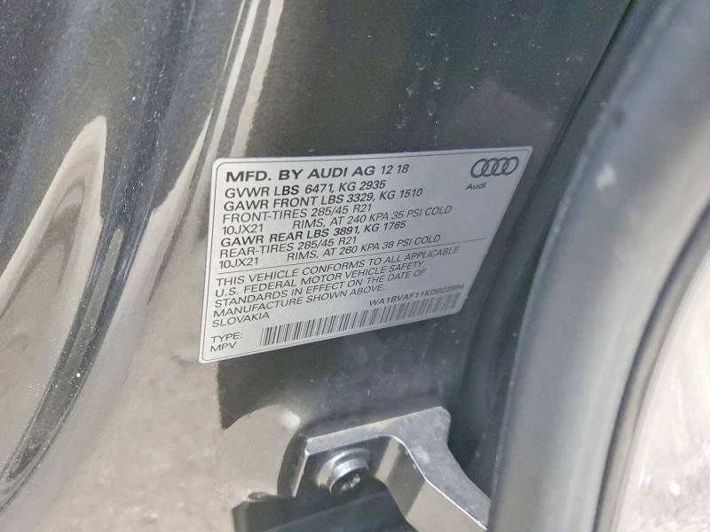 2019 Audi Q8 Premium Plus