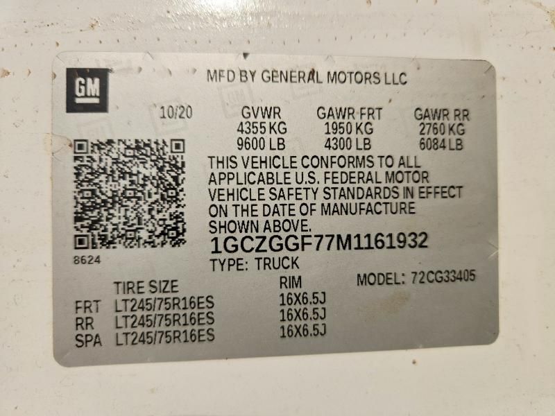 2021 Chevrolet Express 3500 Delivery van