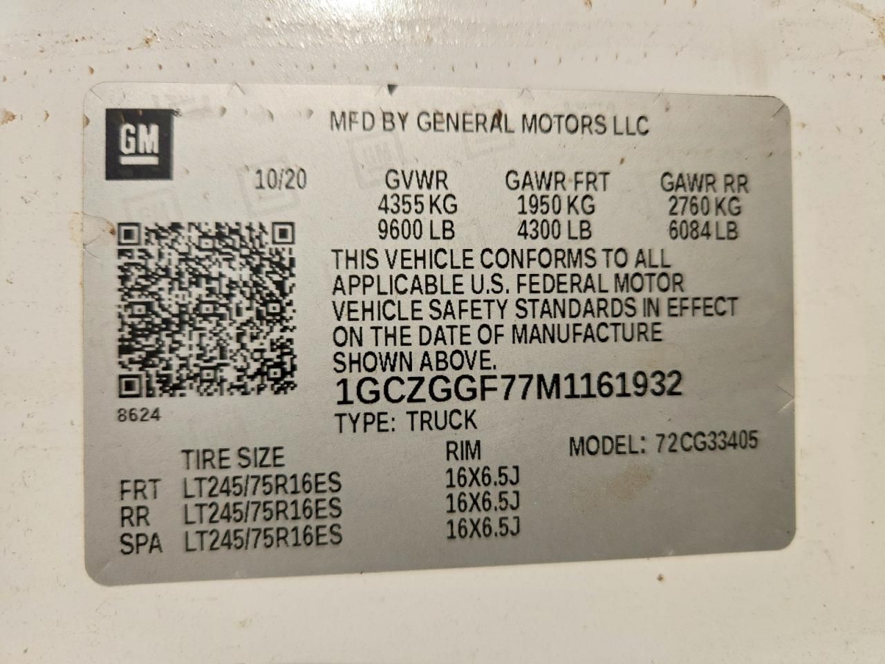 2021 Chevrolet Express 3500 Delivery Van