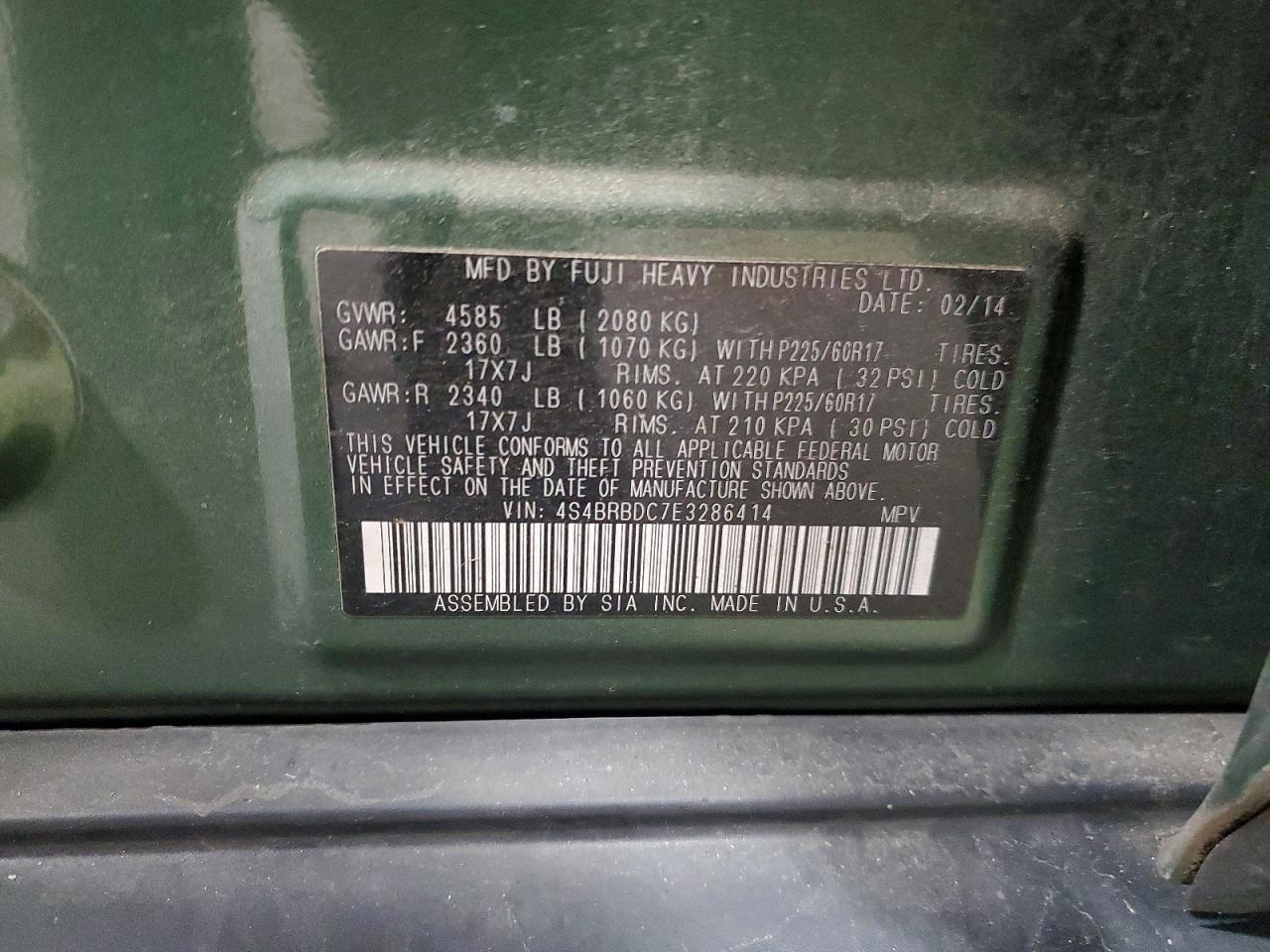 2014 Subaru Outback 2.5i Premium