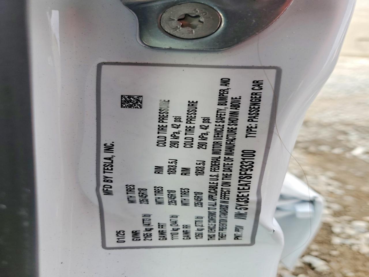 2025 Tesla Model 3