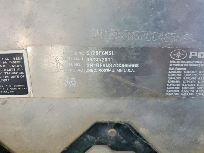 2012 Polaris 600 Rush