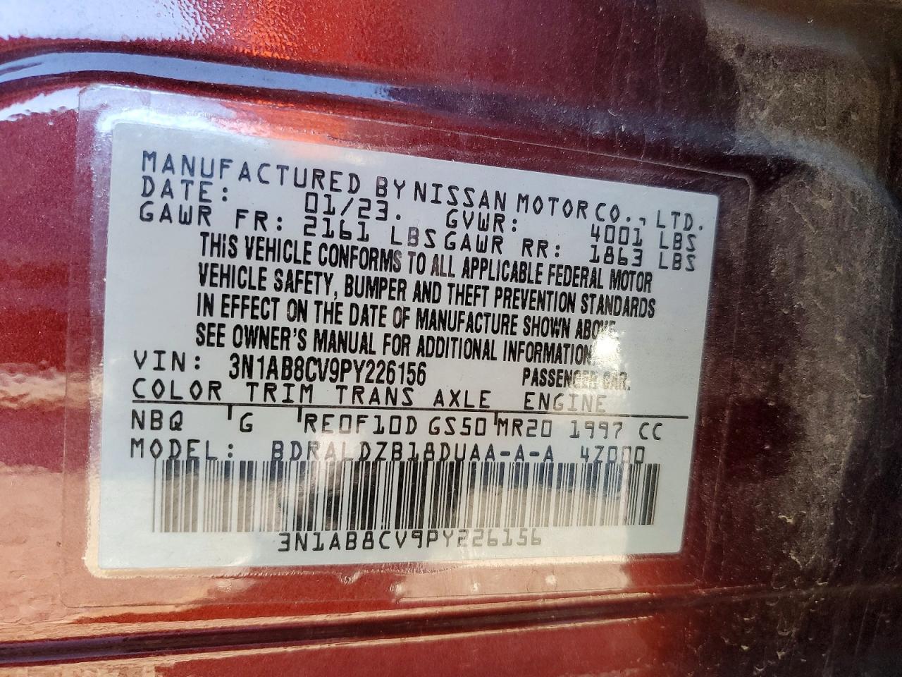 2023 Nissan Sentra sv