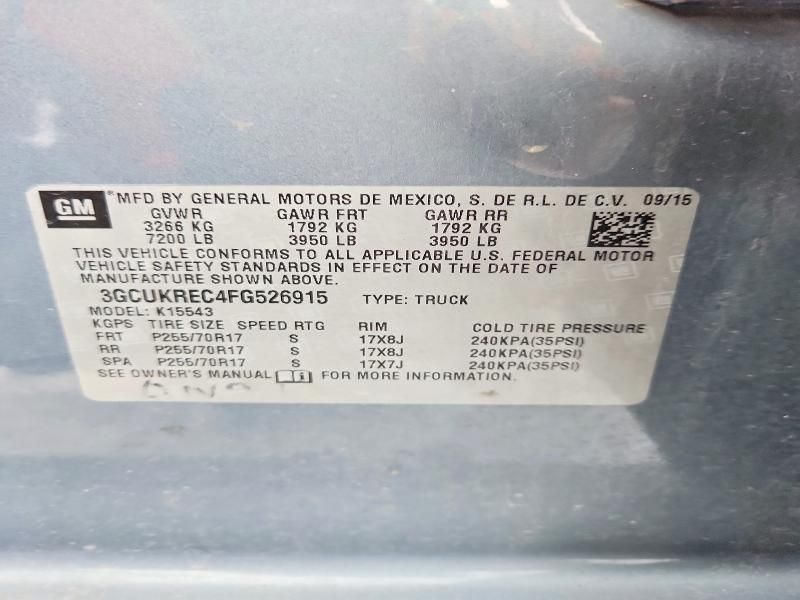 2015 Chevrolet Silverado K1500 lt