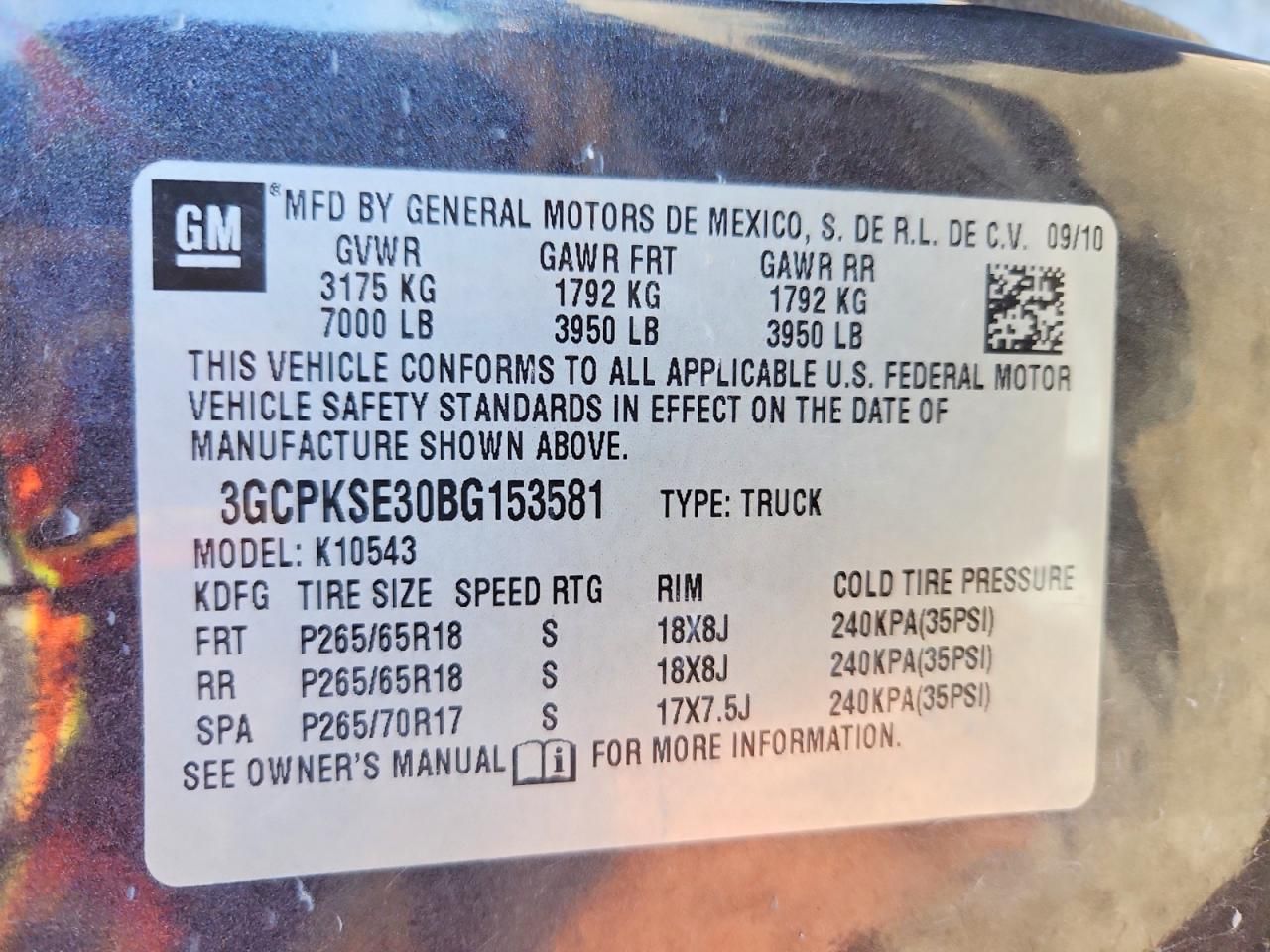 2011 Chevrolet Silverado K1500 lt