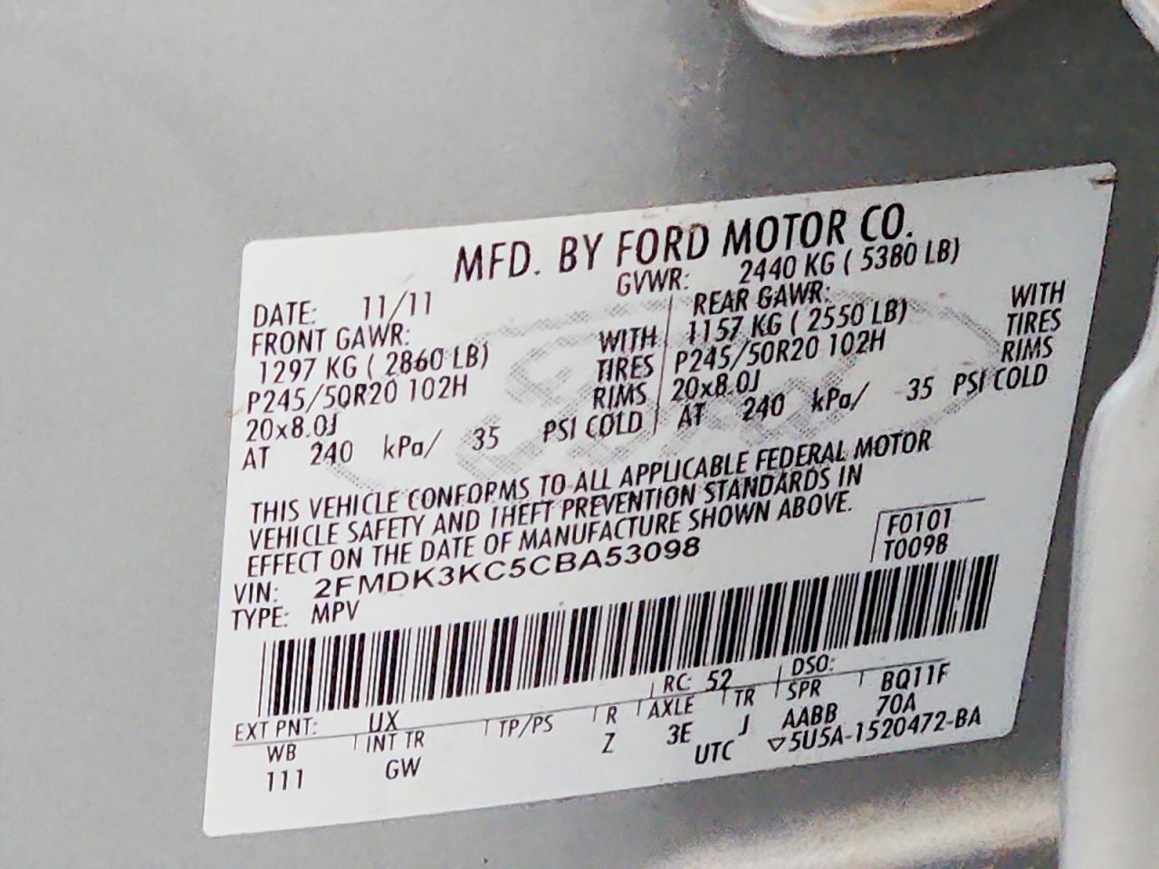 2012 Ford Edge Limited