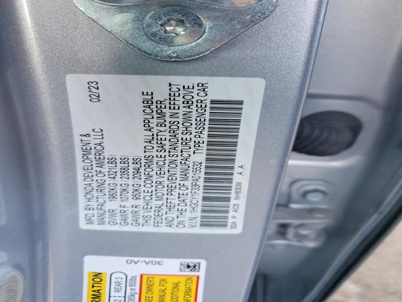 2023 Honda Accord ex