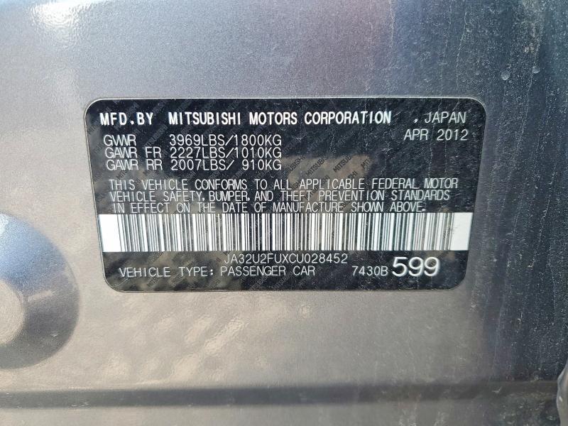2012 Mitsubishi Lancer Es/es Sport