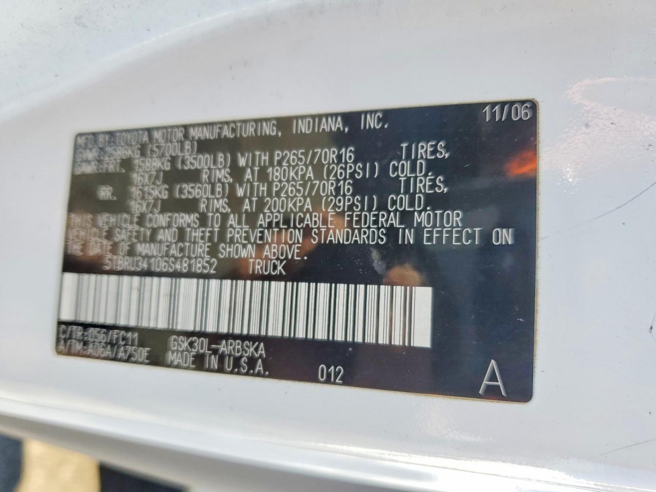 2006 Toyota Tundra SR5