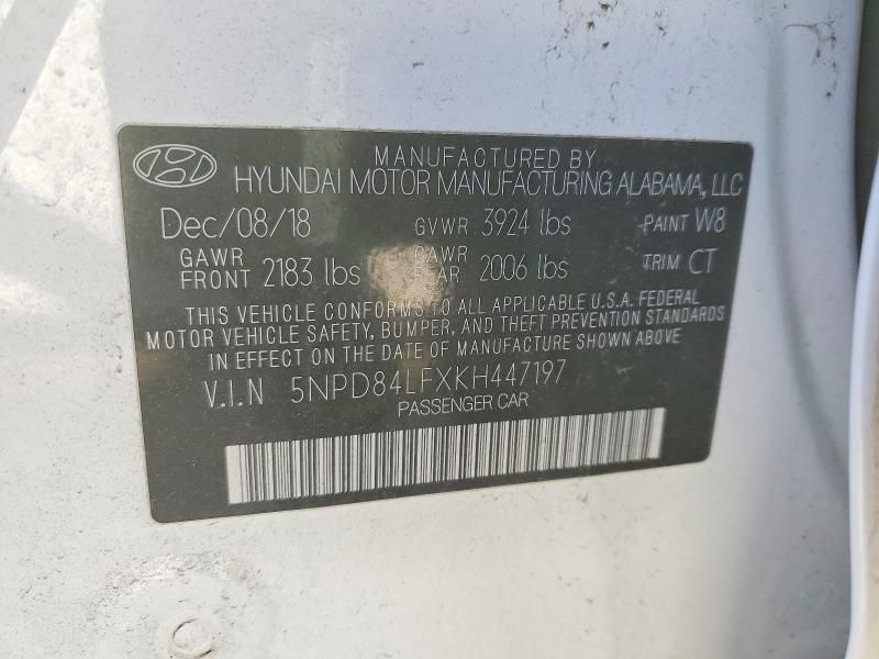 2019 Hyundai Elantra sel