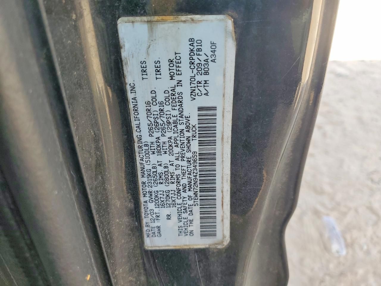 2004 Toyota Tacoma Xtracab