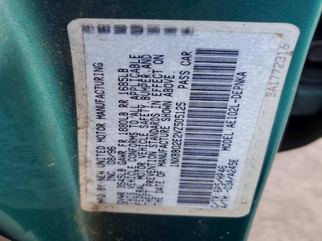 1997 Toyota Corolla dx