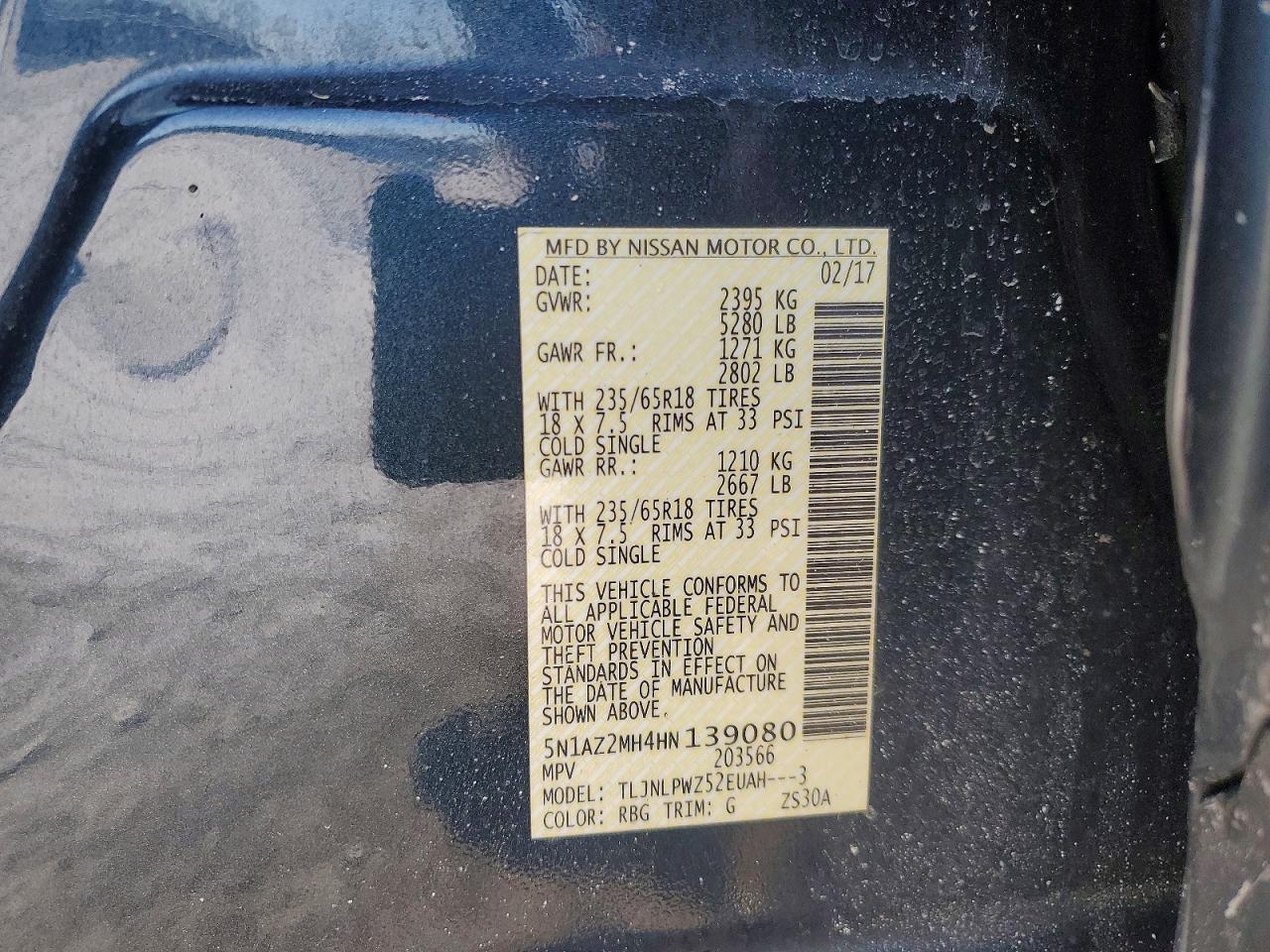 2017 Nissan Murano s
