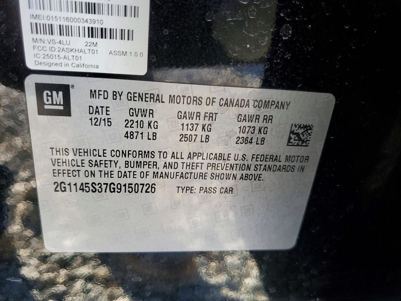 2016 Chevrolet Impala ltz