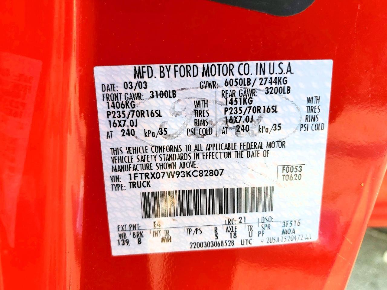 2003 Ford F150
