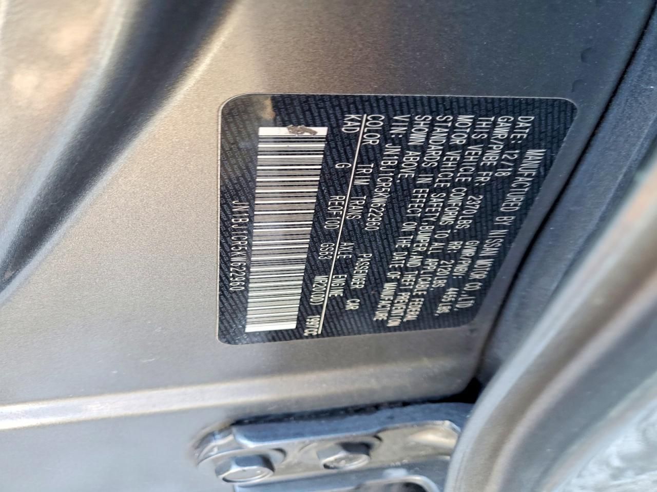 2019 Nissan Rogue Sport s