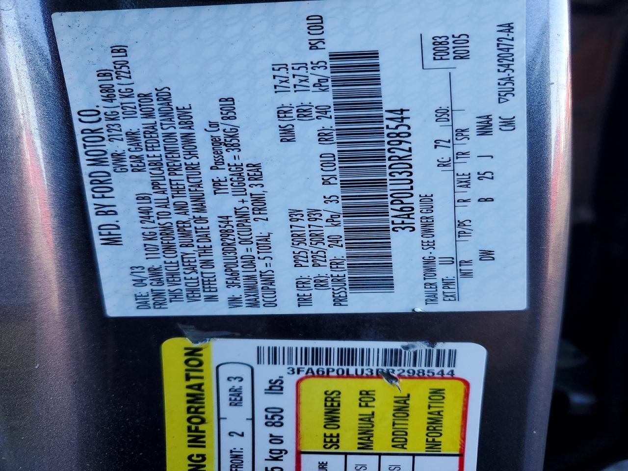 2013 Ford Fusion se Hybrid