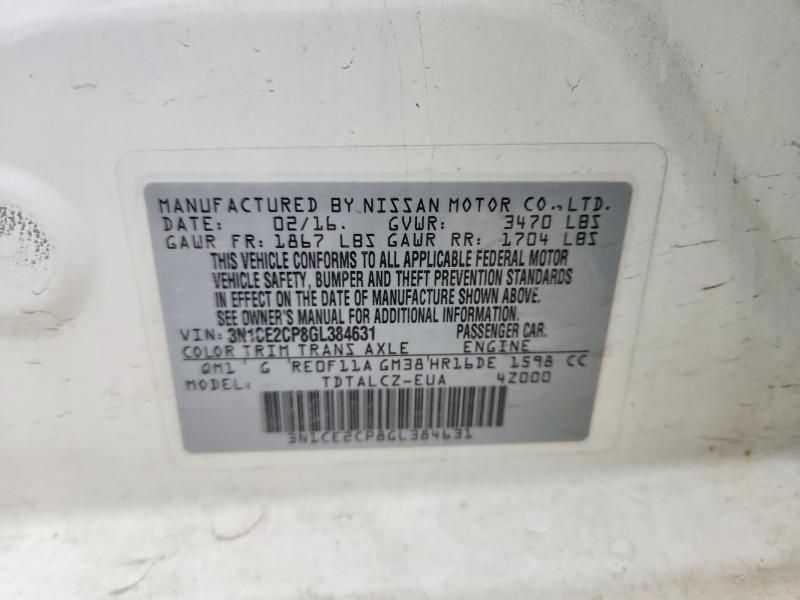 2016 Nissan Versa Note s