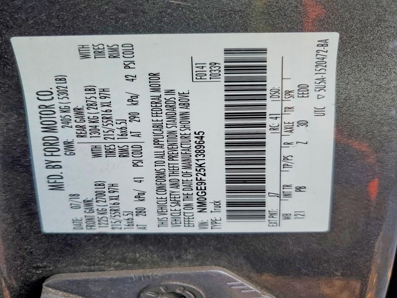 2019 Ford Transit Connect xlt