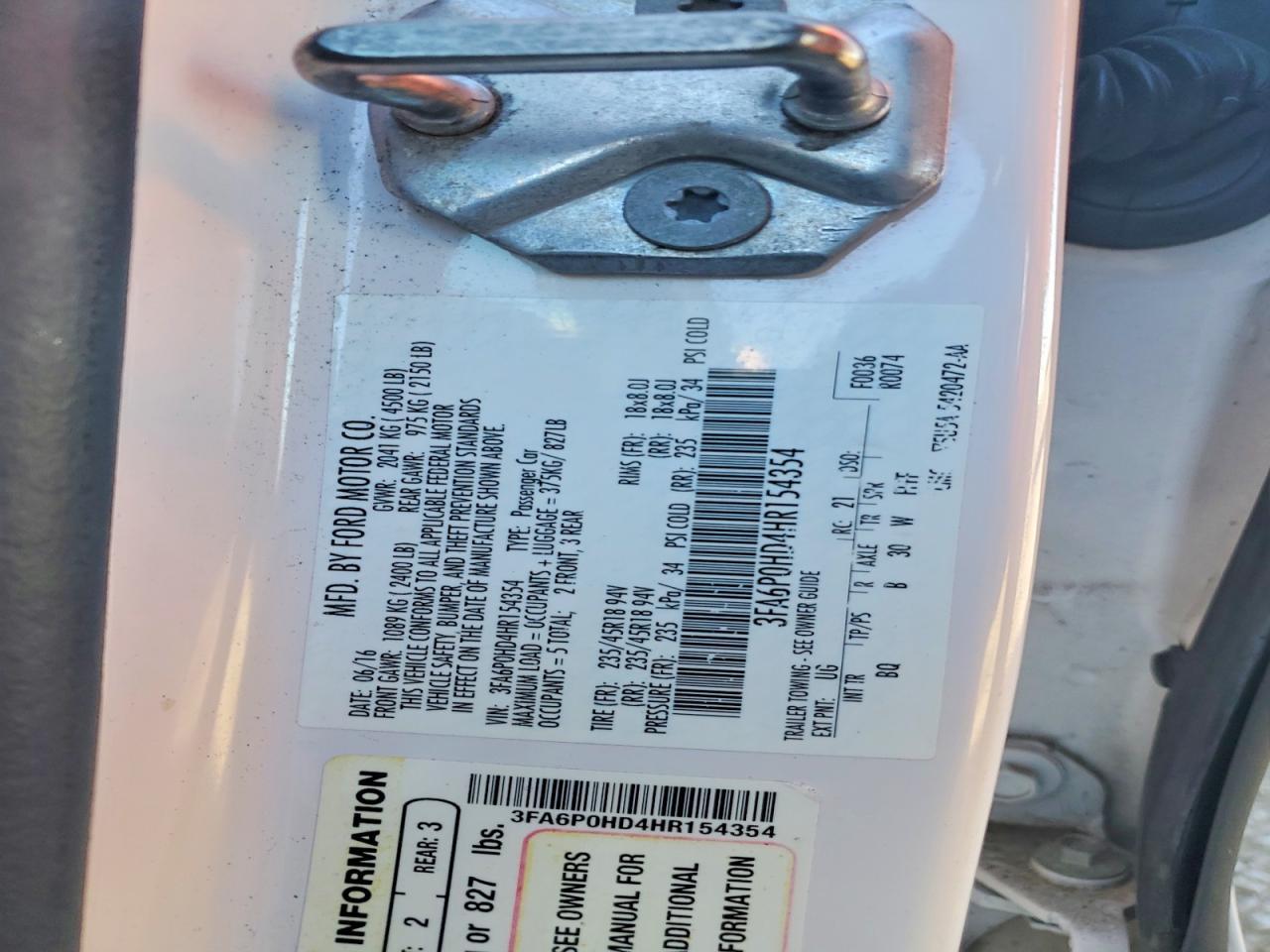2017 Ford Fusion se