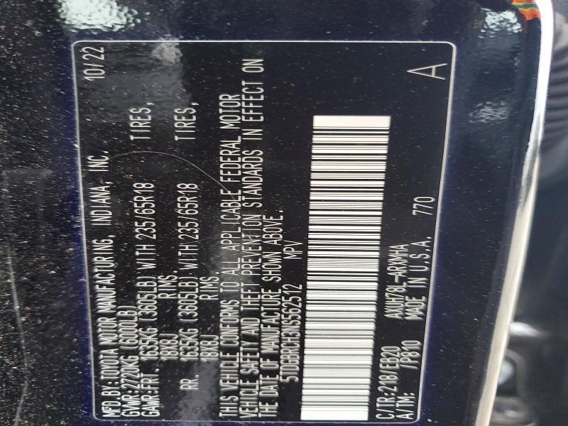 2022 Toyota Highlander Hybrid xle