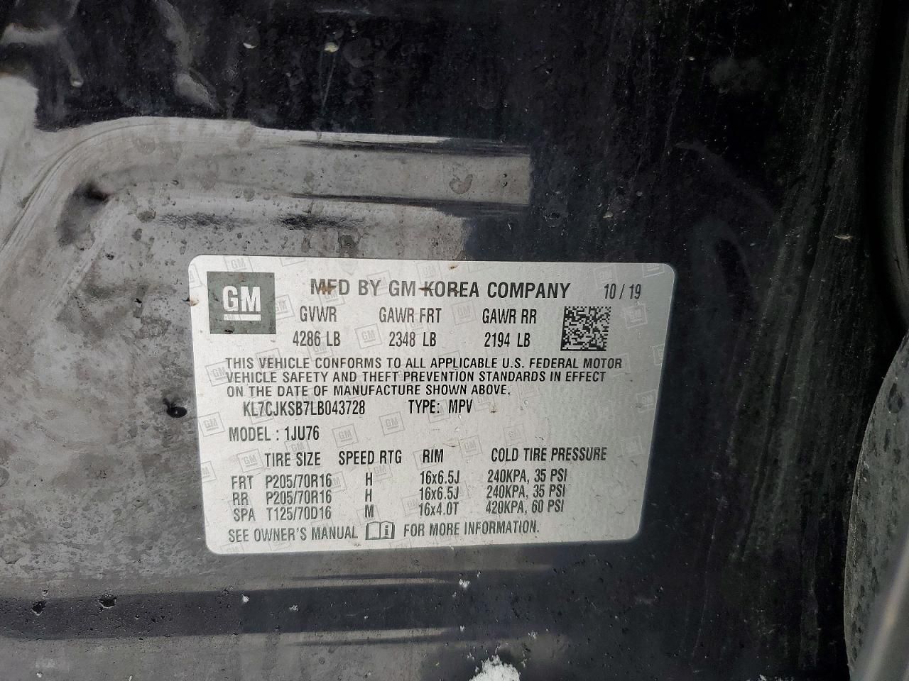 2020 Chevrolet Trax ls