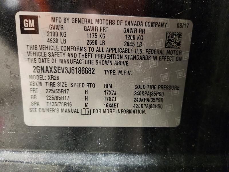 2018 Chevrolet Equinox lt