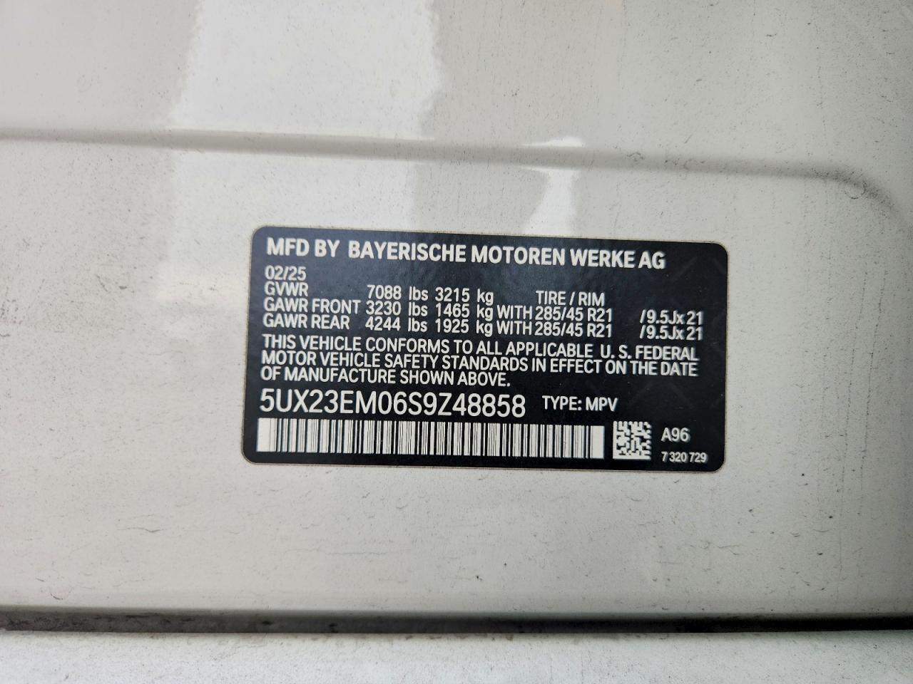 2025 BMW X7 Xdrive40i