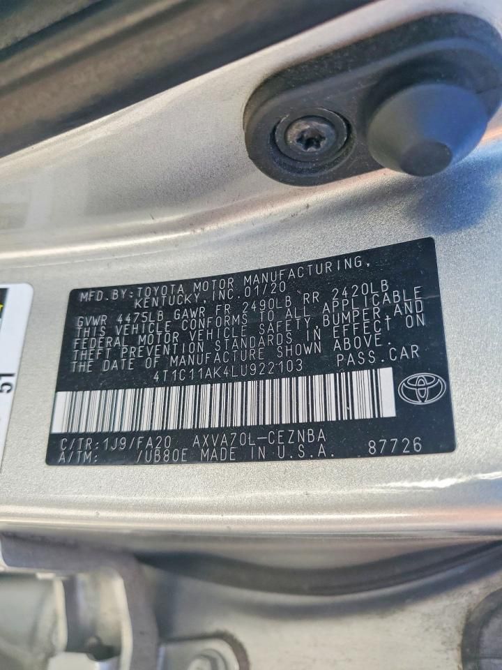 2020 Toyota Camry le