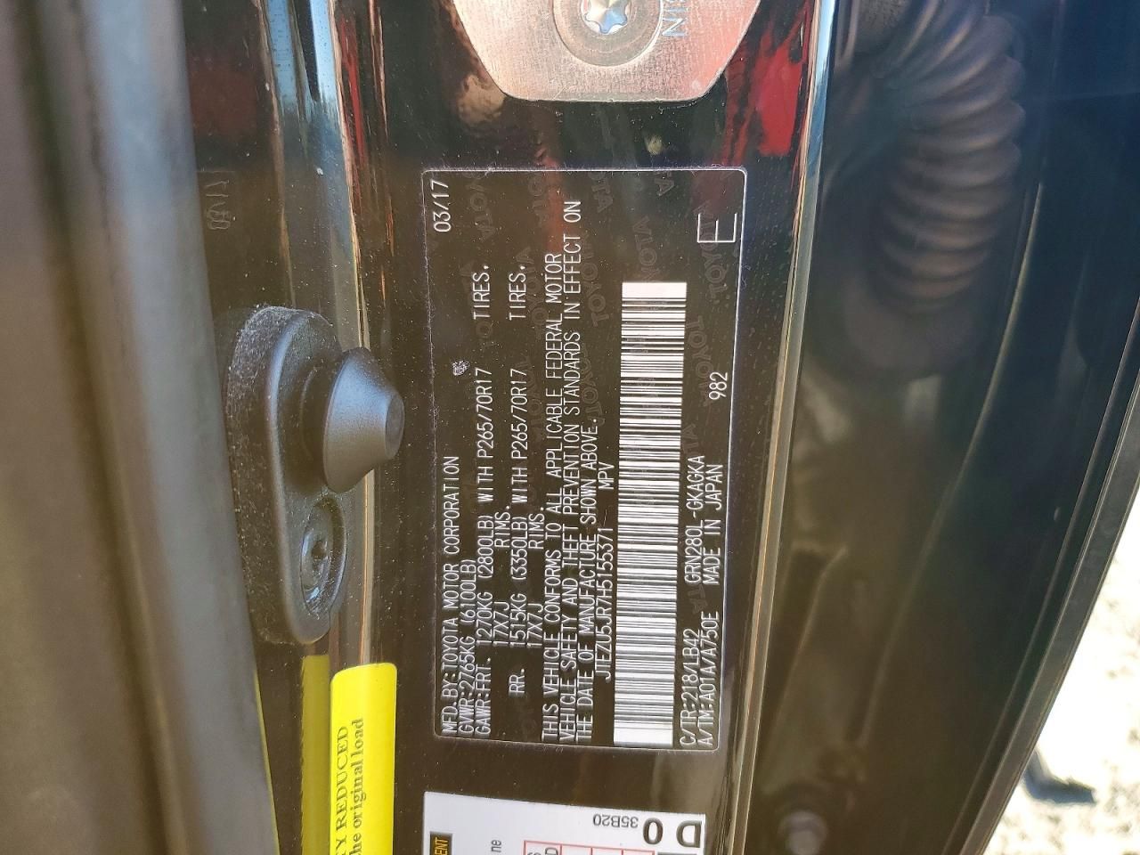 2017 Toyota 4runner SR5