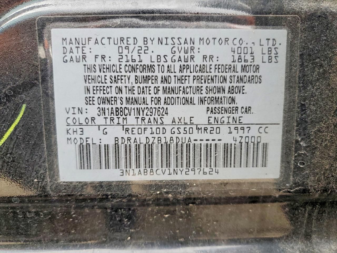 2022 Nissan Sentra sv