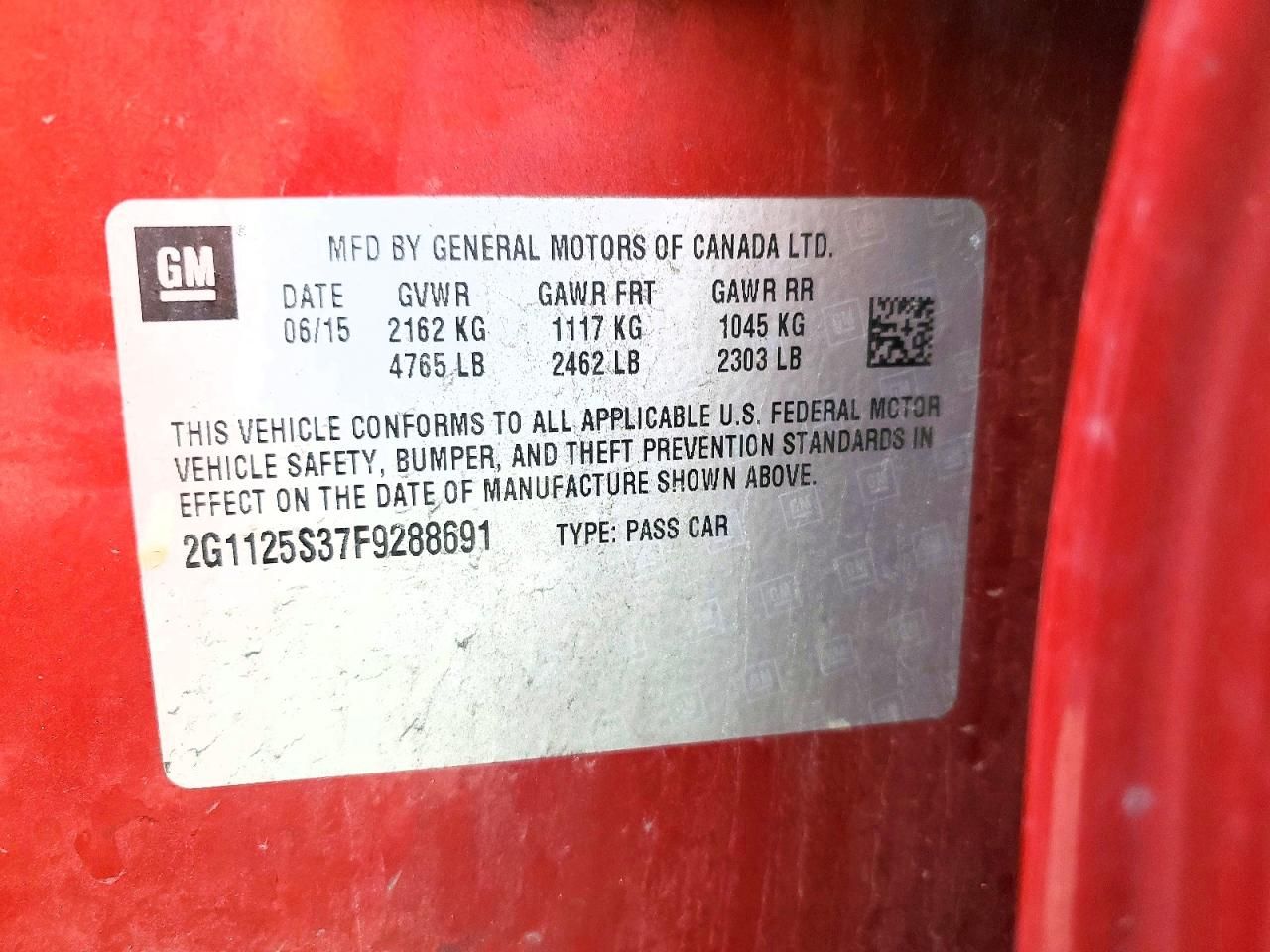 2015 Chevrolet Impala lt