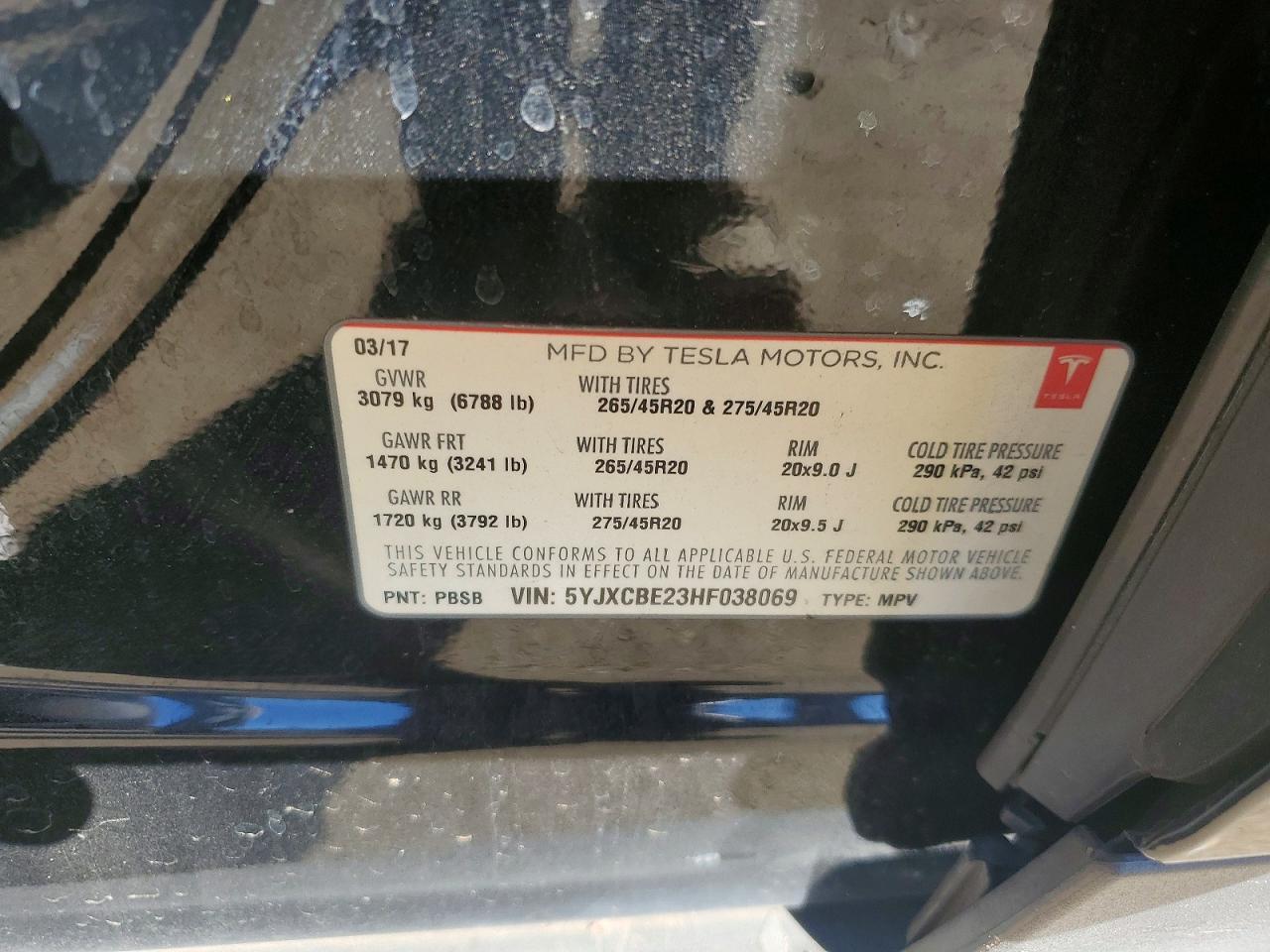 2017 Tesla Model x