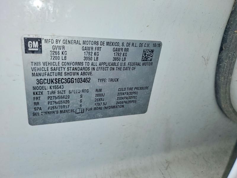 2016 Chevrolet Silverado K1500 ltz