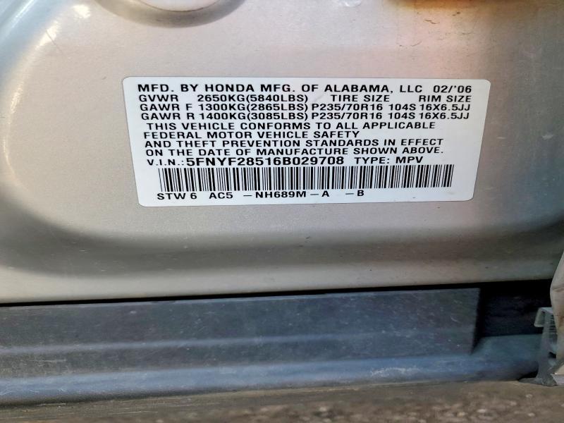 2006 Honda Pilot ex