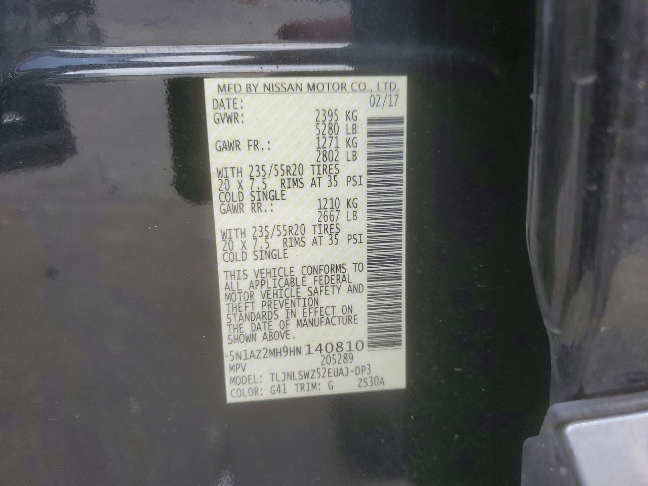 2017 Nissan Murano s