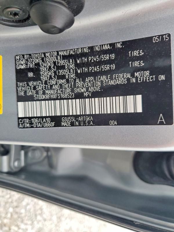 2015 Toyota Highlander Limited